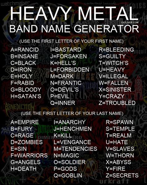 Metal Band Name Generator .